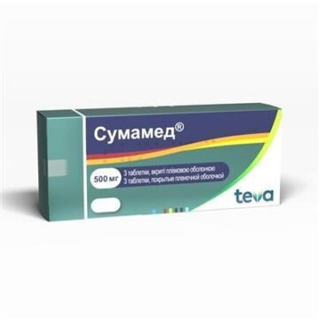 Сумамед таблетки, в/плів. обол. по 500 мг №3