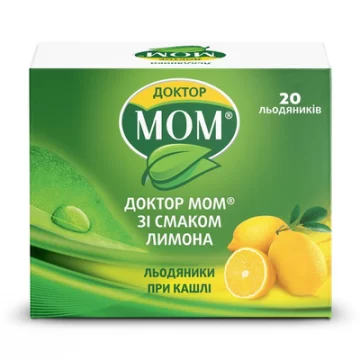 Доктор мом зі смаком апельсина льодяники №20 (4х5)