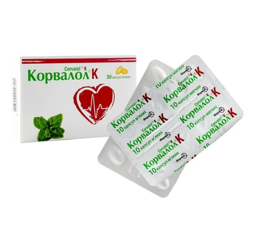 Корвалол К капсули м'як. №30 (10х3)