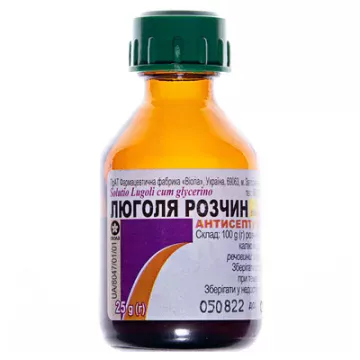 Люголя розчин д/зовн. заст. по 25 г у флак.