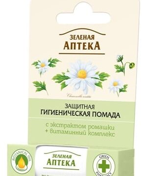 Гігієнічна помада Зелена Аптека Захисна з екстрактом ромашки, 3,6 г