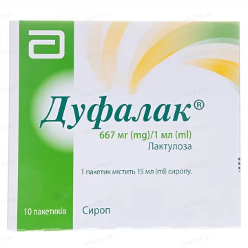 Дуфалак сироп 667 г/1000 мл по 15 мл №10 (2х5) у пак. спар.